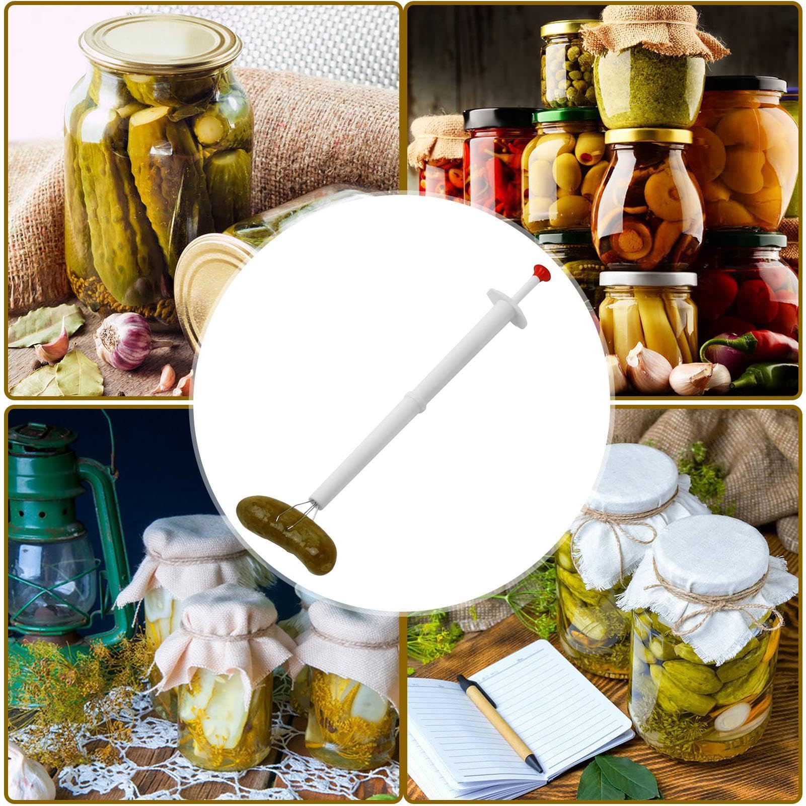 Pickle Pickle – Perlenfänger mit Klauen | Gurkennadel aus Kunststoff | Gurkenpflücken in Küchen, Restaurants, Bäckereien, Wurstwaren, Paprika in Gläsern