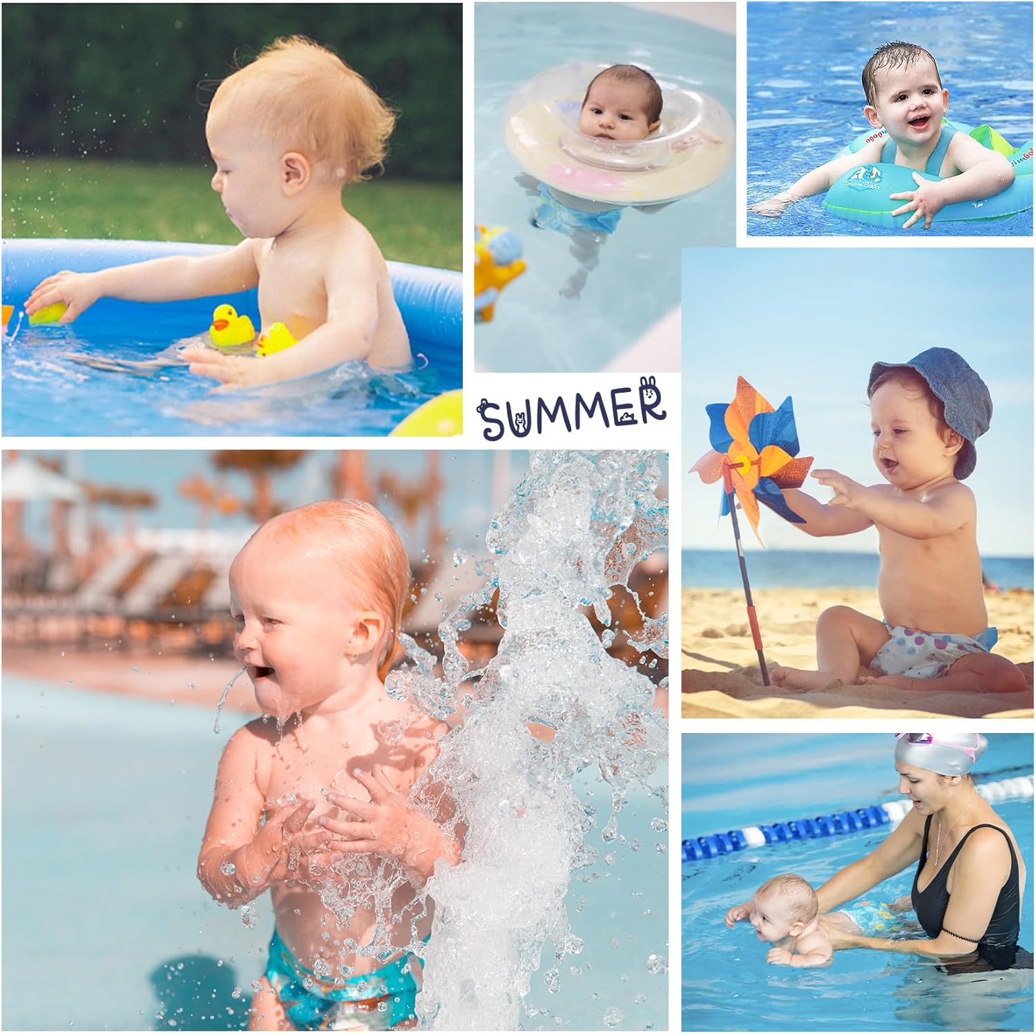 Durio Swim Diapers for Toddlers Reusable Swim Diapers Washable Baby Swim Diaper Toddler Swim Diaper Swimming Diaper - Image 6