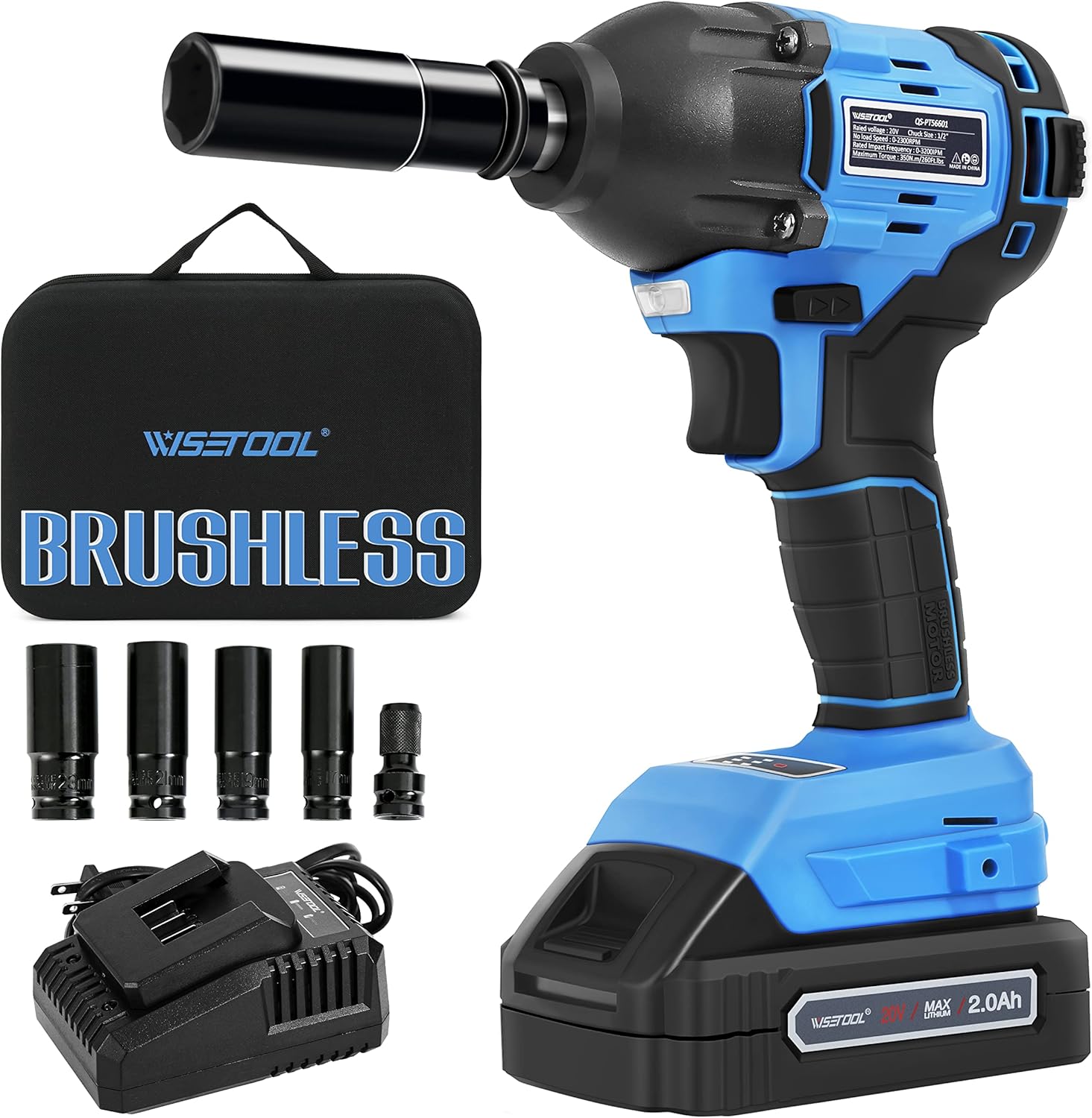 20V Cordless Impact Wrench Set, Max Torque 260 Bangladesh Ubuy