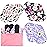 wegreeco Reusable Menstrual Pads - Reusable Sanitary Pads | Reusable Panty Liners | Soft Cloth Menstrual - 6 Pack with 1 Cloth Mini Wet Bag (Medium, Flower 02)