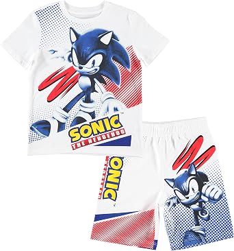 FREEZE Boys Sonic The Hedgehog Short Sleeve T-Shirt and Shorts Set- Little and Big Boys Sizes 4-20