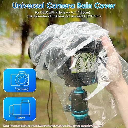 Miniatura 2 de Paquete de 2 protectores de lluvia para lente de cámara para Sony A7R V A7 IV A7S III II A6700 A6600 A6500 A6400 A6300 A6100 A6000 A7C Nikon Z8 Z5