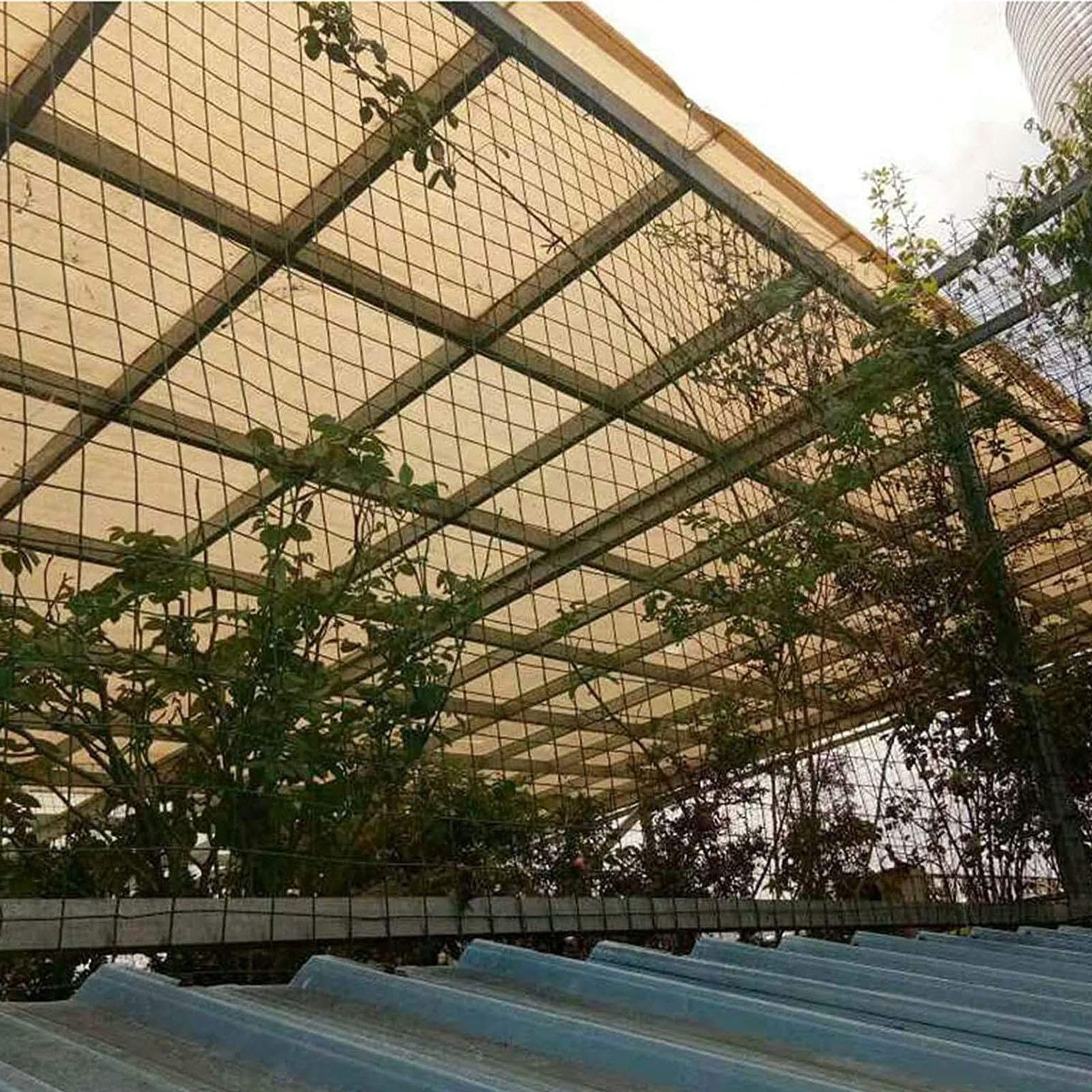 Telo Ombreggiante 3x3 M Con Occhielli - 80% Anti UV, Rete Frangivento Per Piante E Piscine