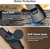 Vista 4 de AMAZEAR Funda Protectora de Pantalla de Cardán para Accesorios DJI Osmo Pocket 3, Estuche Rígido Tapa de Lente para Cámara Vlog Cardán Xtra Muse