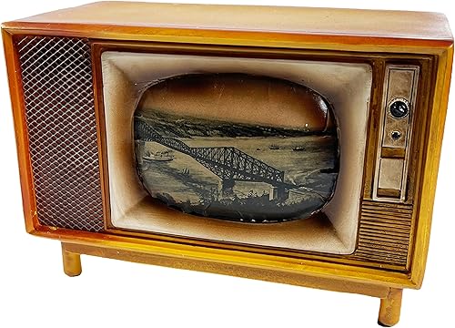 Miniatura 9 de Urbalabs - Alcancía de dinero vintage, TV, cámara, robot, estilo retro, alcancía para niños y adultos, banco grande de monedas, escritorio para