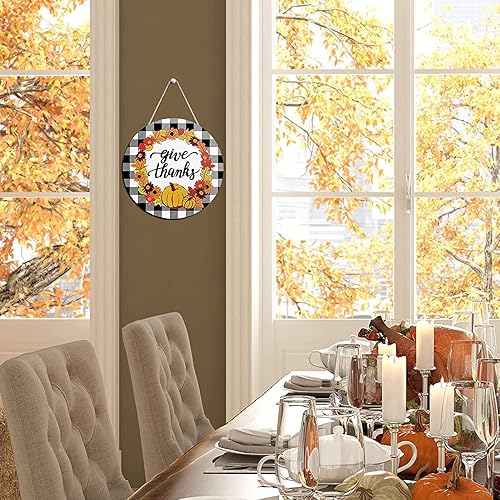 Miniatura 4 de Gancho redondo de madera vintage Oh Fudge, Oh Fudge Christmas Story - Colgante de puerta con sombrero de Ralphie - Guirnalda de historia de Navidad,