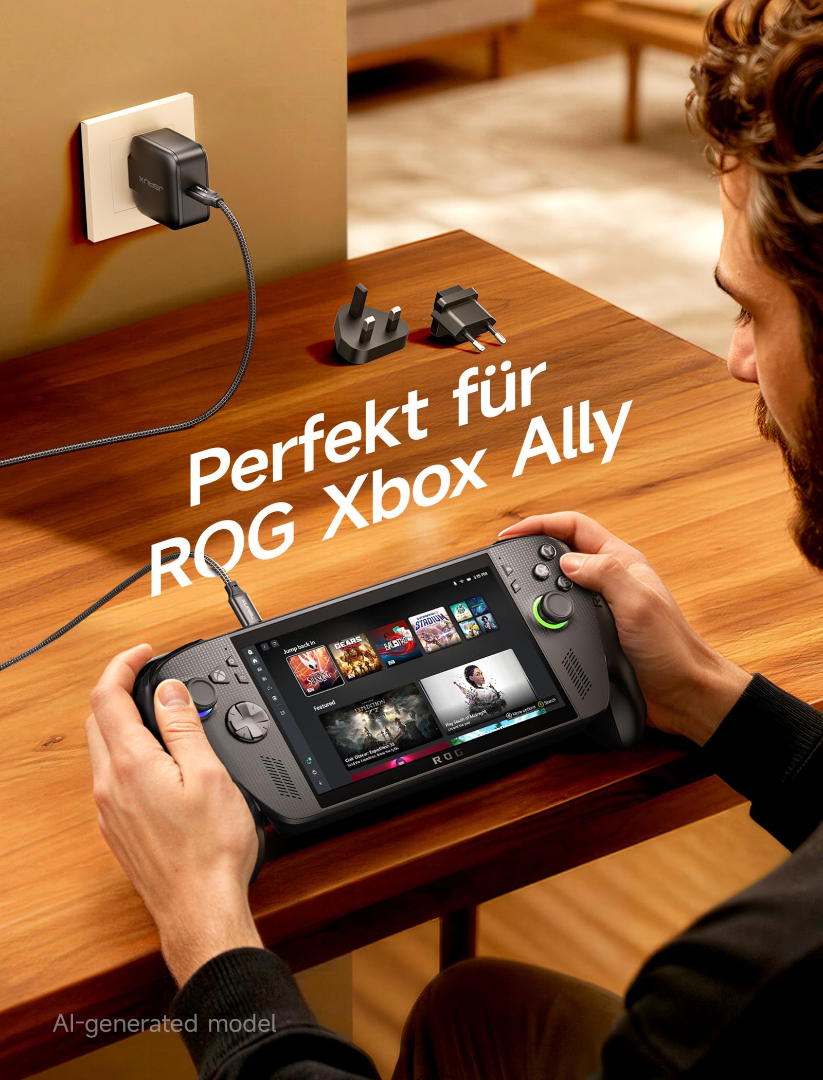 JSAUX Nintendo Switch 2 için 65W USB C Şarj Cihazı, TV Modu Güç