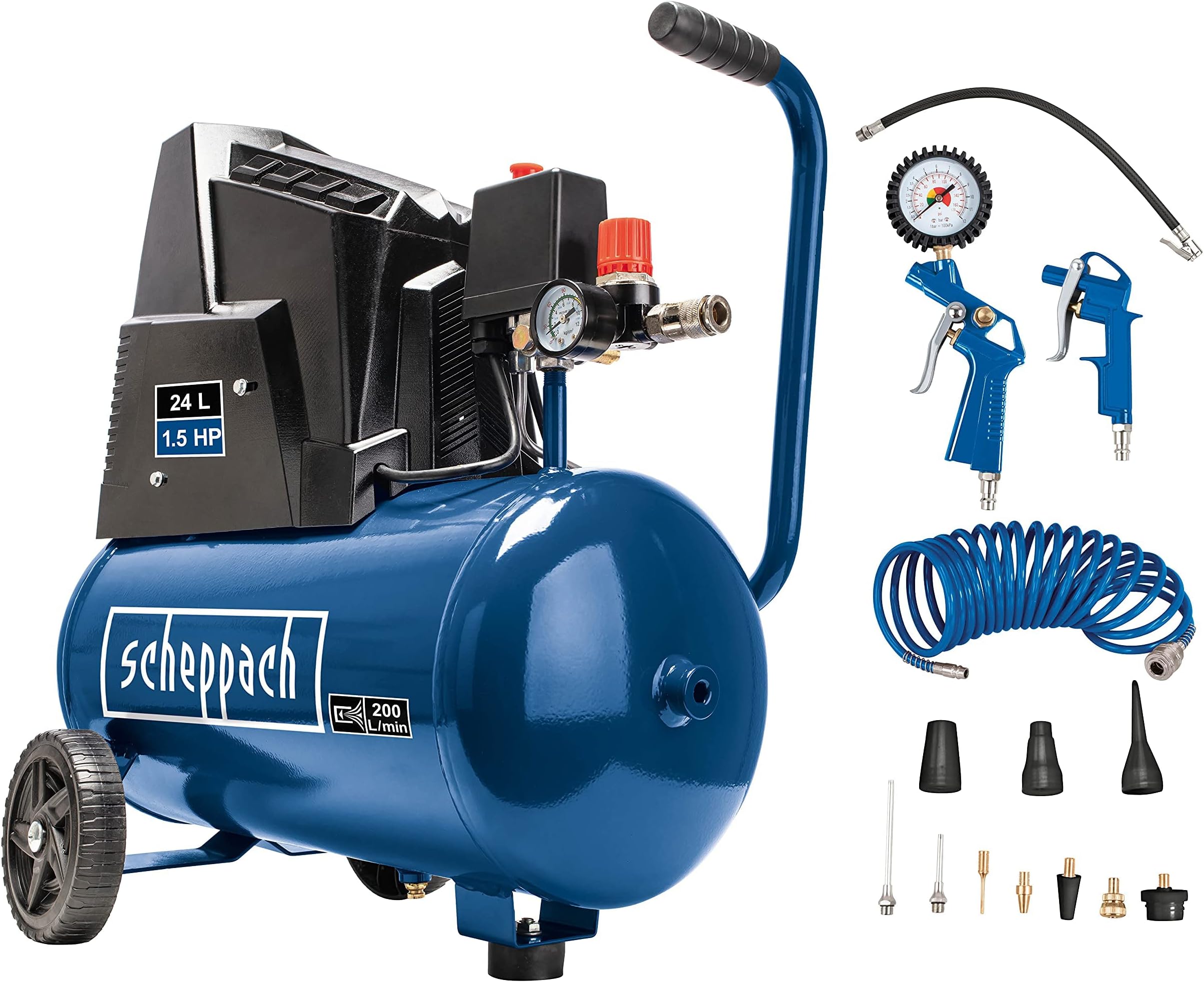 Vertical Compressor SCHEPPACH 24L and Accessories 1500W - HC25o