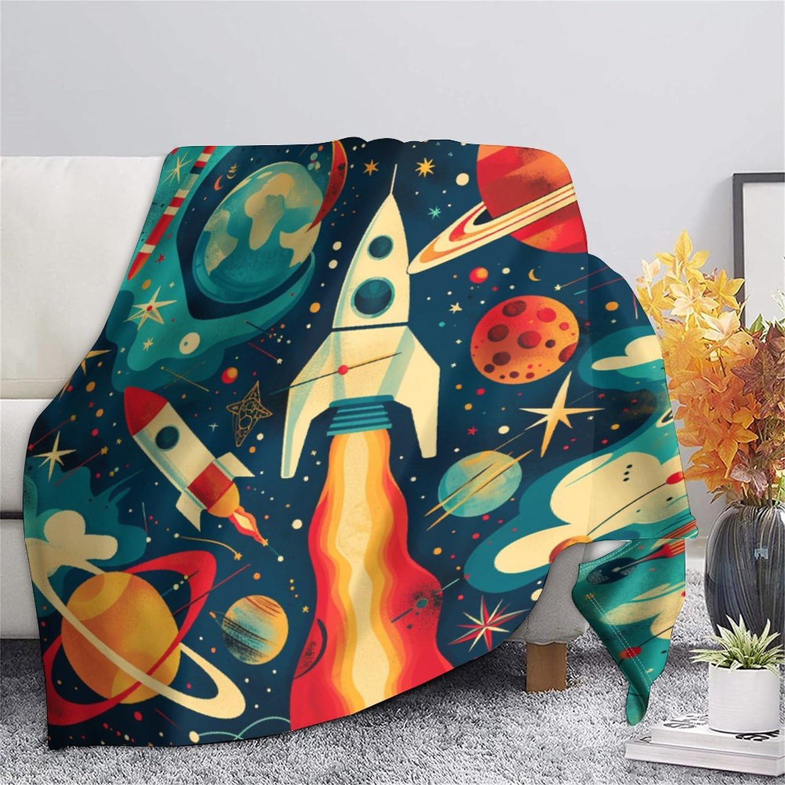 Coperta in morbido pile di flanella, ideale come regalo di compleanno per amici, familiari, regalo di Natale per amici e partner, coperta natalizia per divano e letto, 150 x 200 cm