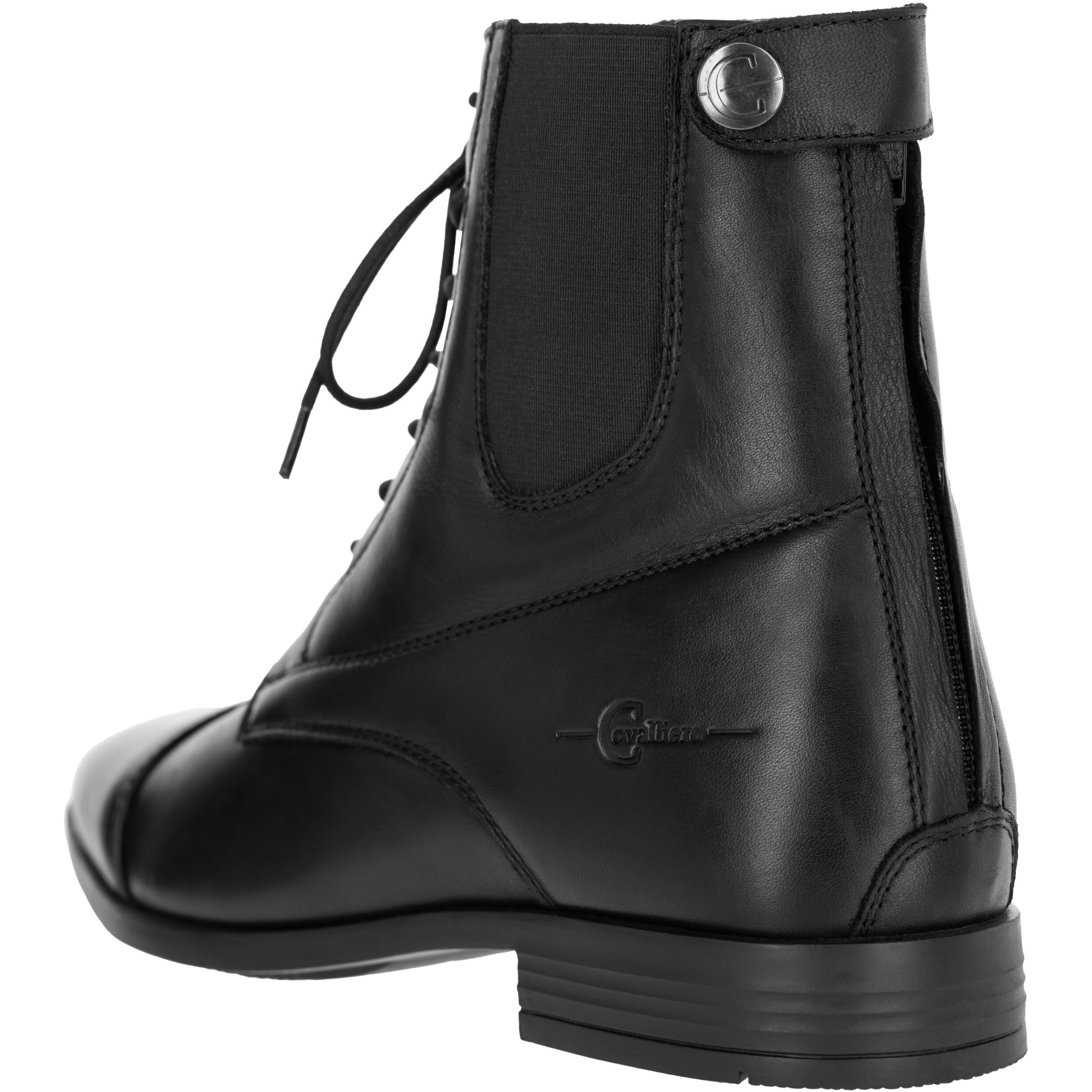 Covalliero - Reitstiefeletten Premium FS26 – Kinder, Herren & Damen Stiefeletten – mit Elastikeinsatz & Reißverschluss – Reitschuhe in Schwarz – Größe 35-45