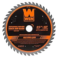 Vista 6 de WEN BL6525 Hoja de sierra profesional de pista de 6.5 pulgadas y 24 dientes con punta de carburo delgado con revestimiento de PTFE