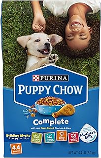 Purina Puppy Chow High Protein Dry Puppy Food, Complete With Real Chicken - (4) 4.4 lb. Bags