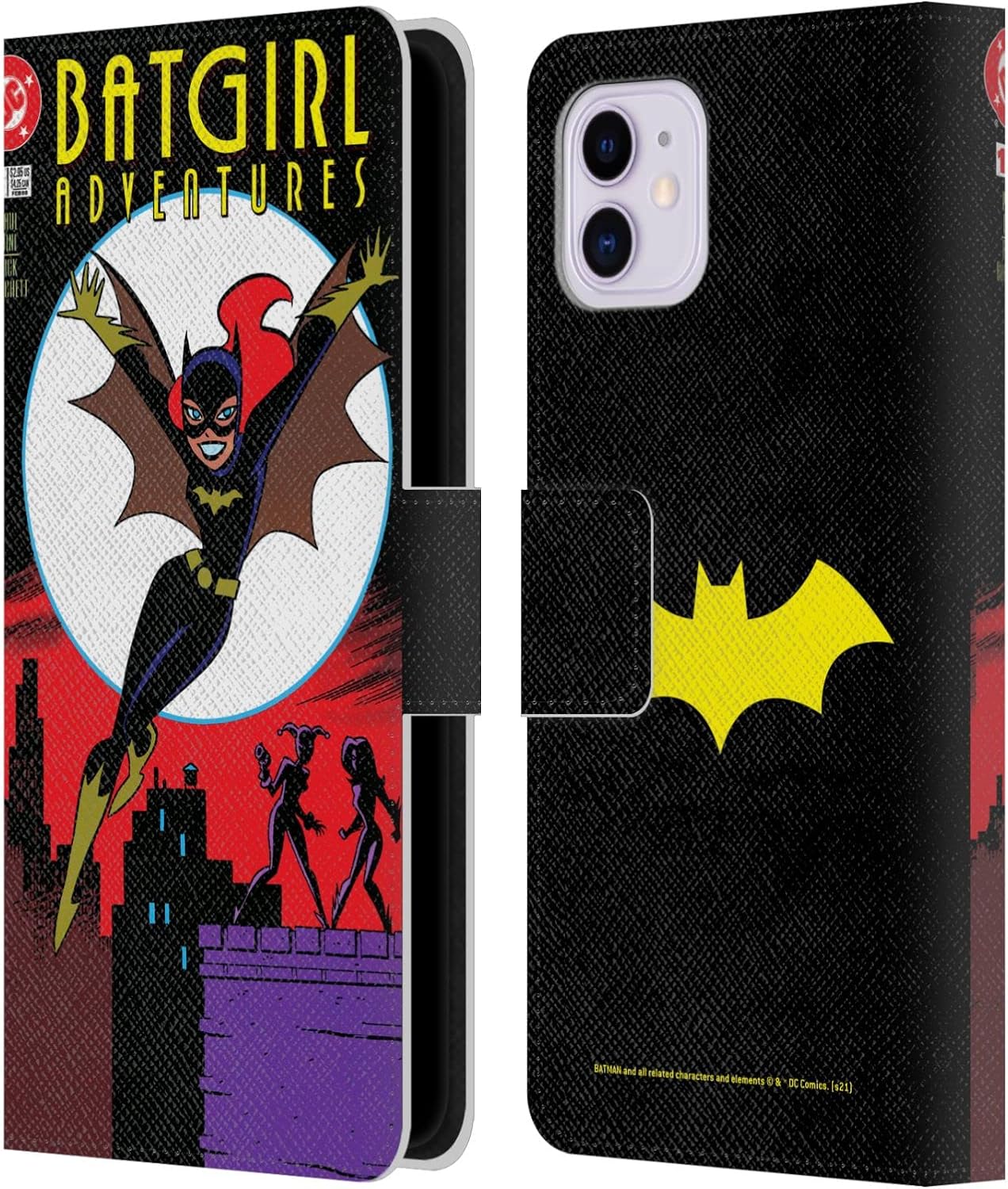 Head Case Designs Officially Licensed Batman DC Comics Adventures #1 Batgirl Leather Wallet Case Compatible with Apple iPhone 11