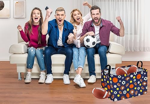 Miniatura 3 de Cesto de almacenamiento para niños, caja de juguetes, cesta de lavandería, grande, de lona, plegable, para el hogar, dormitorio, cocina, mascotas,