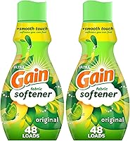 Vista 14 de Gain Suavizante líquido para ropa, aroma original, 35 fl oz líq., 48 lavados, Toque suave - suavidad que puedes sentir