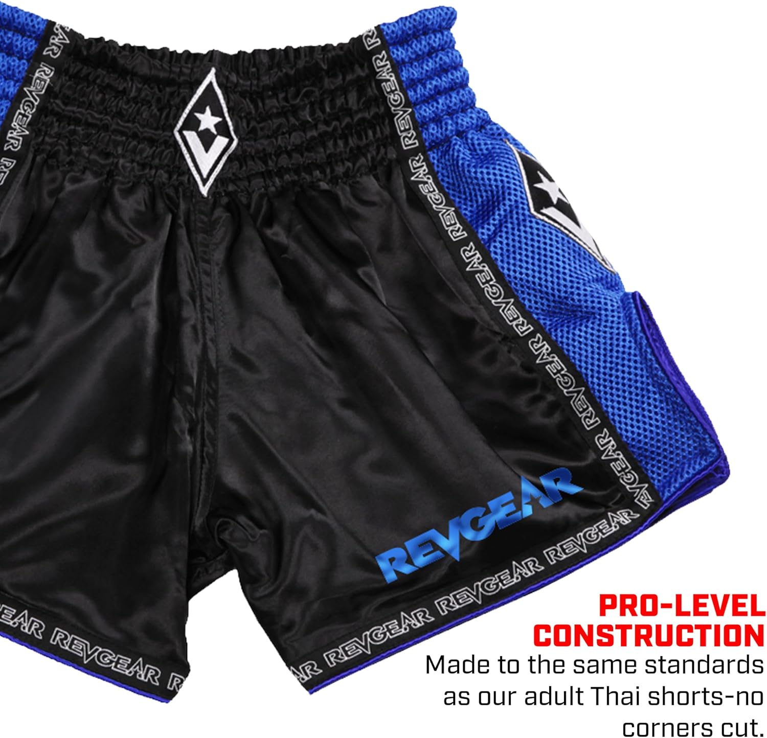 Revgear Kids Muay Thai Shorts – Pro-Level MMA and Kick Boxing Gear for Future Champions