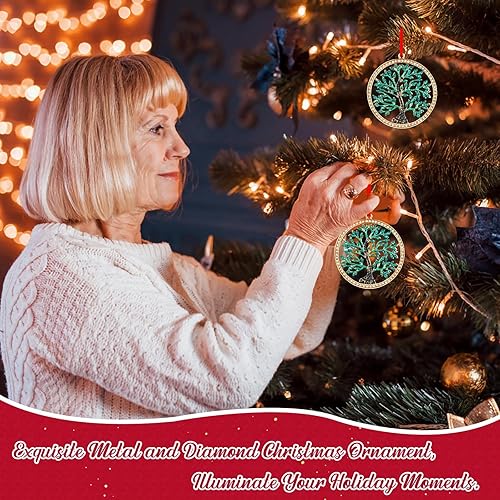 Miniatura 2 de Adornos de Navidad de metal para decoración de árbol, regalos de recuerdo para mujeres