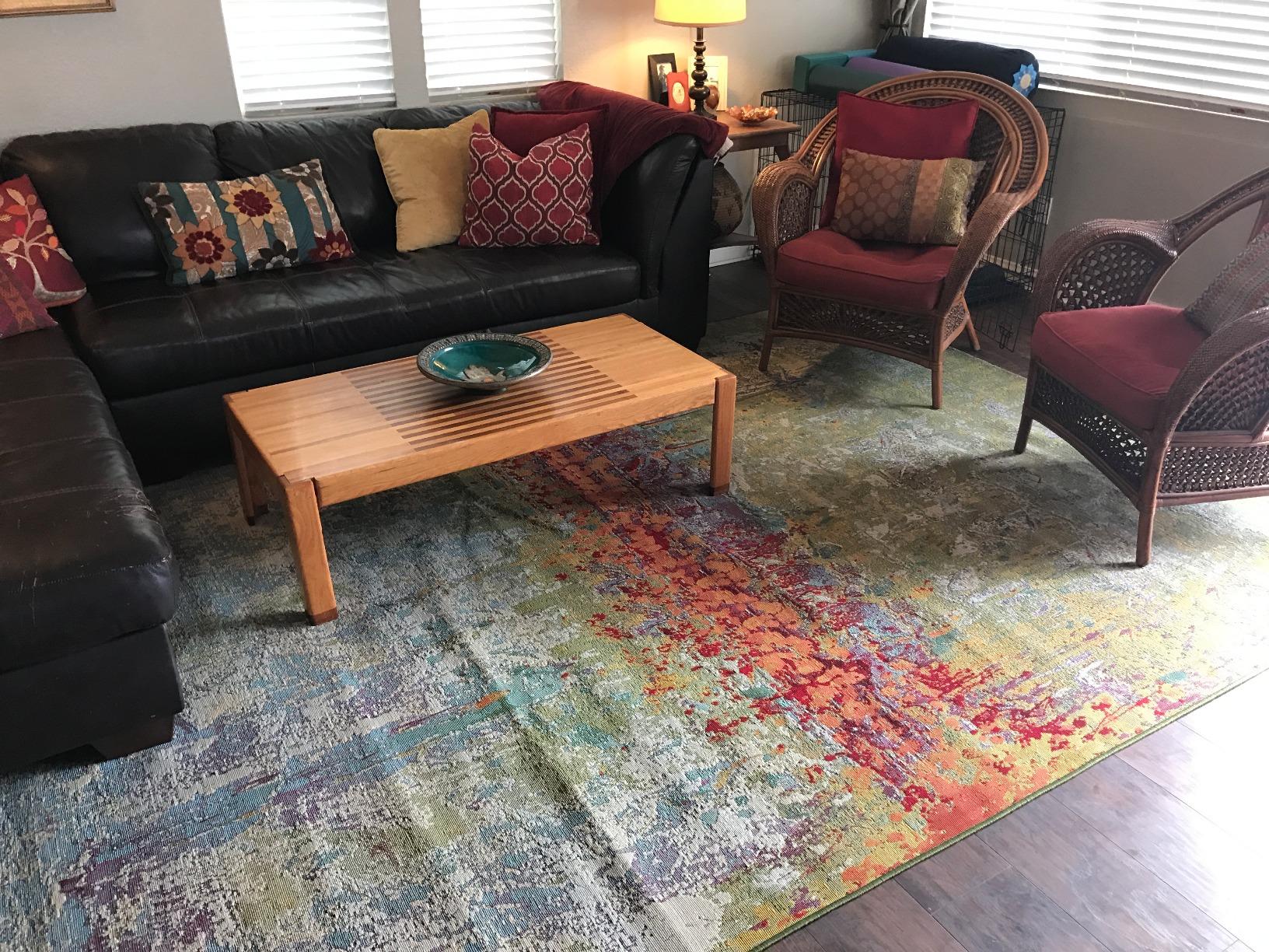 Amazon.com: A2Z Rug Indoor/Outdoor Beige 6' x 6' - Feet Marbella ...