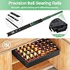 SAYZH Telescopic Drawer Extendable drawer storage racks for kitchen cabinets Extendable extendable drawer (43 depth x 25 width x 9 height cm) No drilling and nailing Required
