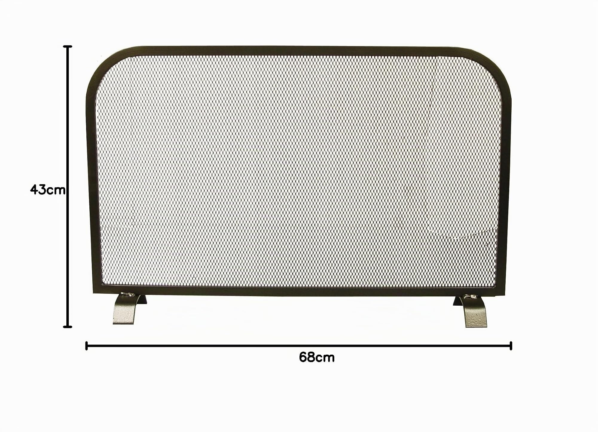 Imex El Zorro 12201-N - Pare-étincelles simple (66,5 x 40 cm depuis la base 43 cm) couleur noire