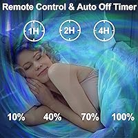 Vista 4 de Proyector de galaxia, CIMELR Proyector de estrellas Luz nocturna con altavoz Bluetooth, máquina de ruido blanco, control remoto - Proyector Aurora