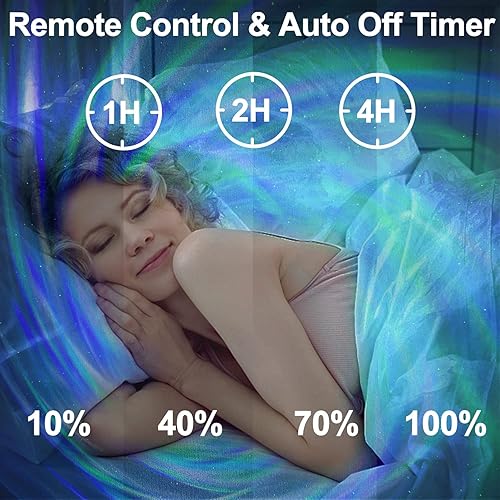 Miniatura 4 de Proyector de galaxia, proyector de estrellas CIMELR con altavoz Bluetooth, máquina de ruido blanco, control remoto, proyector Aurora aurora para