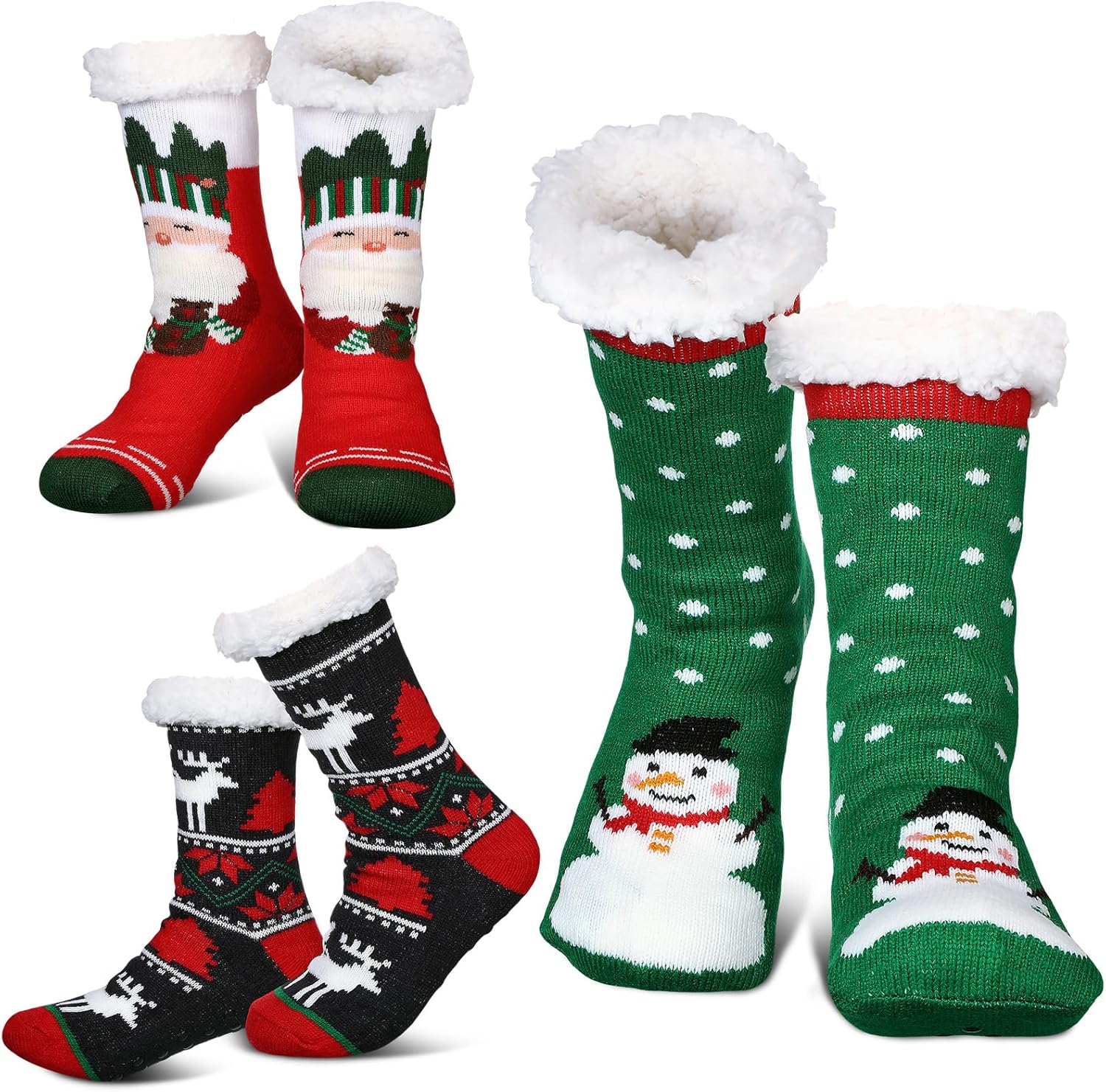 Chuarry 3 Pack Christmas Socks Gift Box Set Cupcake Socks