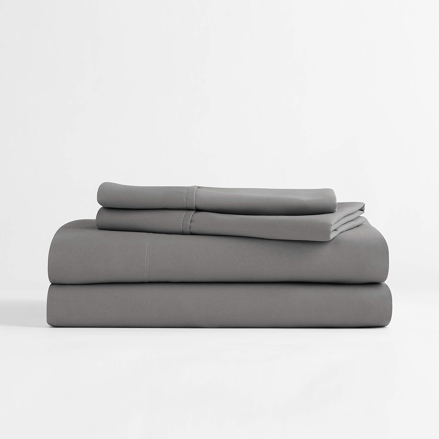 Sleep Restoration Luxury Bed Sheets with All-Natural Pure Aloe Vera Treatment - Eco-Friendly, 4-Piece Sheet Set Infused with Soothing and Moisturizing Aloe Vera - Full – Gray