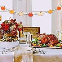 Vista 33 de Gistome Halloween Hanging Decorations Indoor - Felt Bat Wooden Beads Garland