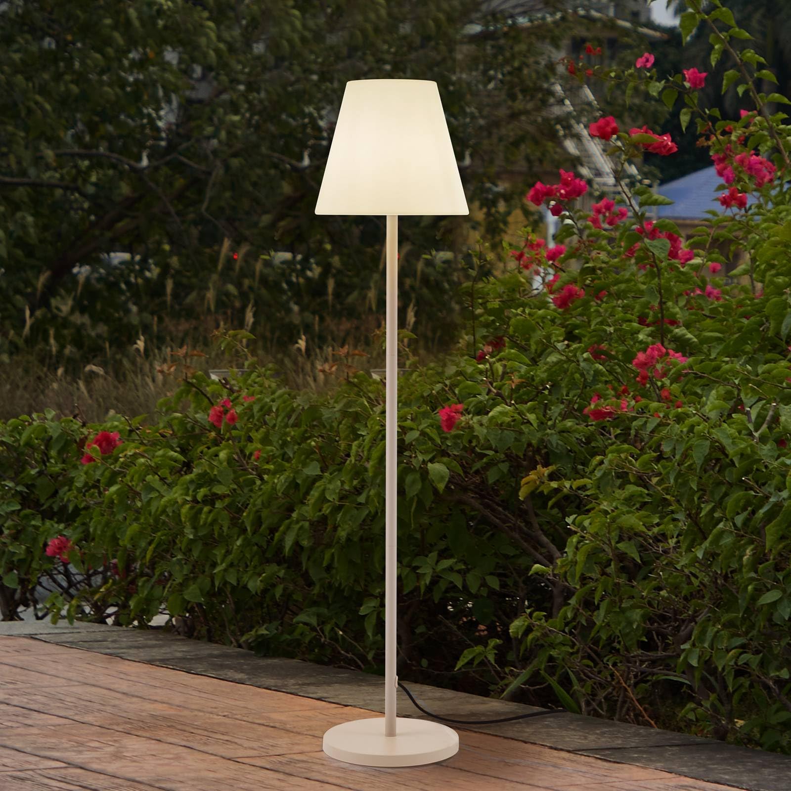 Lucande Luminaire de terrasse Jaimy Beige E27