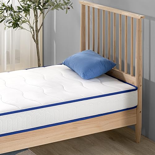 Miniatura 41 de ZINUS Colchón esencial de resortes interiores de 8 pulgadas, colchón para niños, sensación de firmeza media, espumas certificadas CertiPUR-US,
