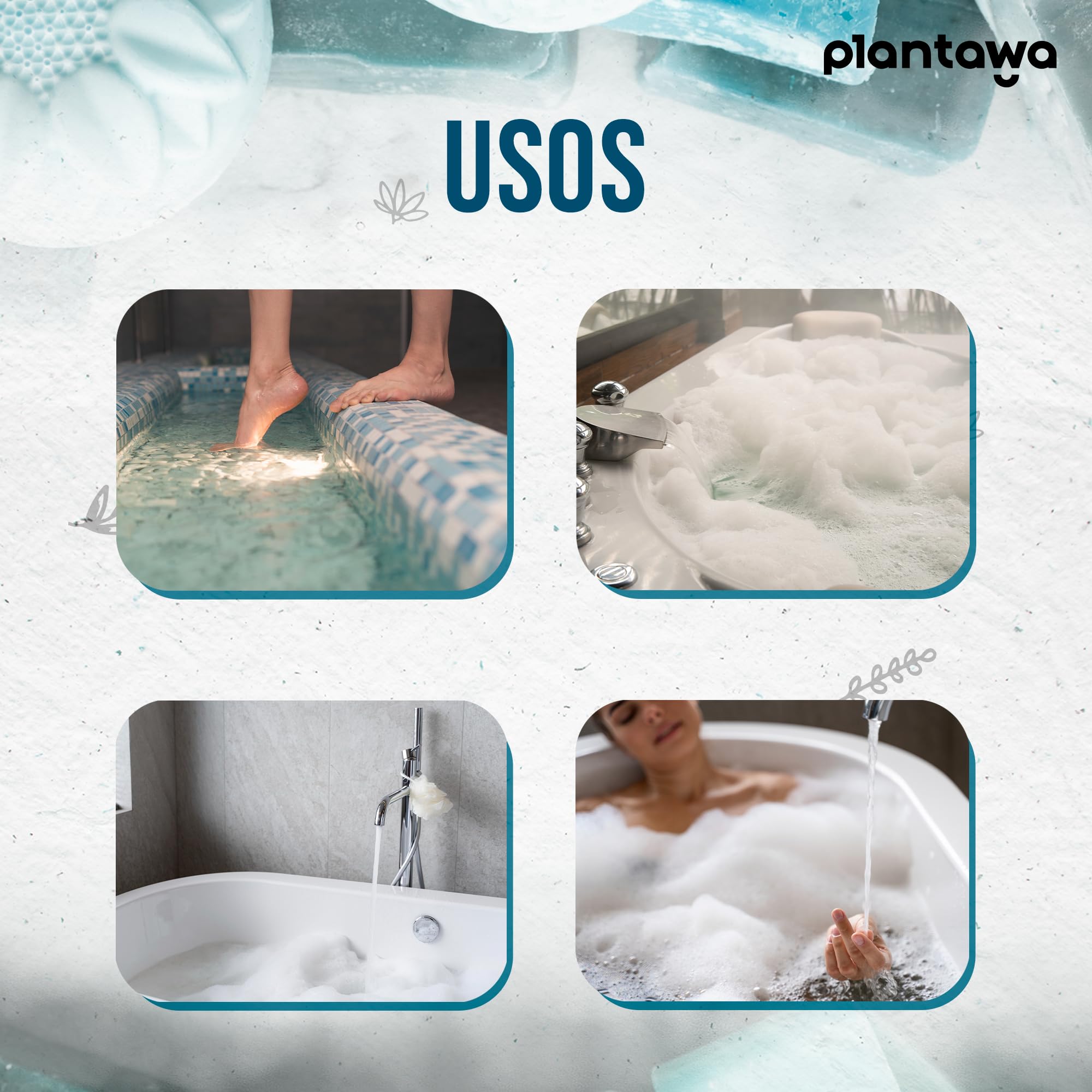 Plantawa Epsom sól 6 kg, koncentrat soli do kąpieli z czystego magnezu, naprawa i pieniąca kąpiel, bez toksyn i dodatków, regenerujący sen | 100% naturalna, skuteczna pielęgnacja ciała.