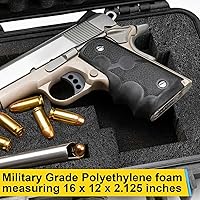 Vista 4 de Treela 1 hoja de espuma de polietileno personalizable de 16 x 12 x 2 pulgadas, relleno de espuma cortable de color negro grueso para estuches, hoja