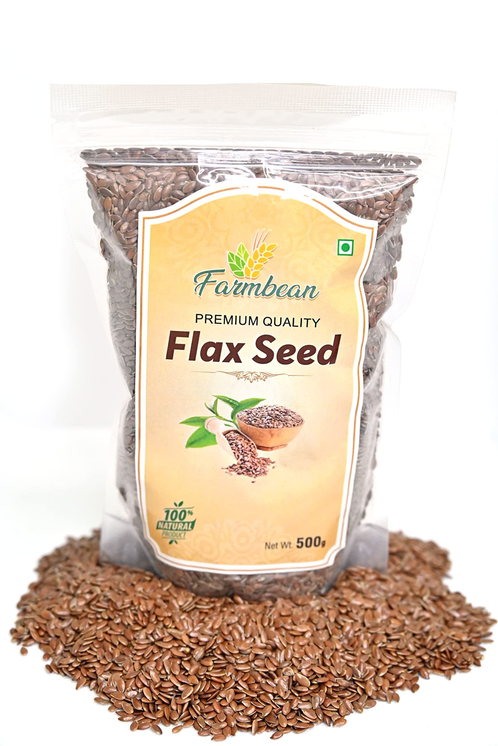 Farmbean Natural Premium Flax Seeds | Alsi Health Seeds 500 grams - Image 6 thumbnail