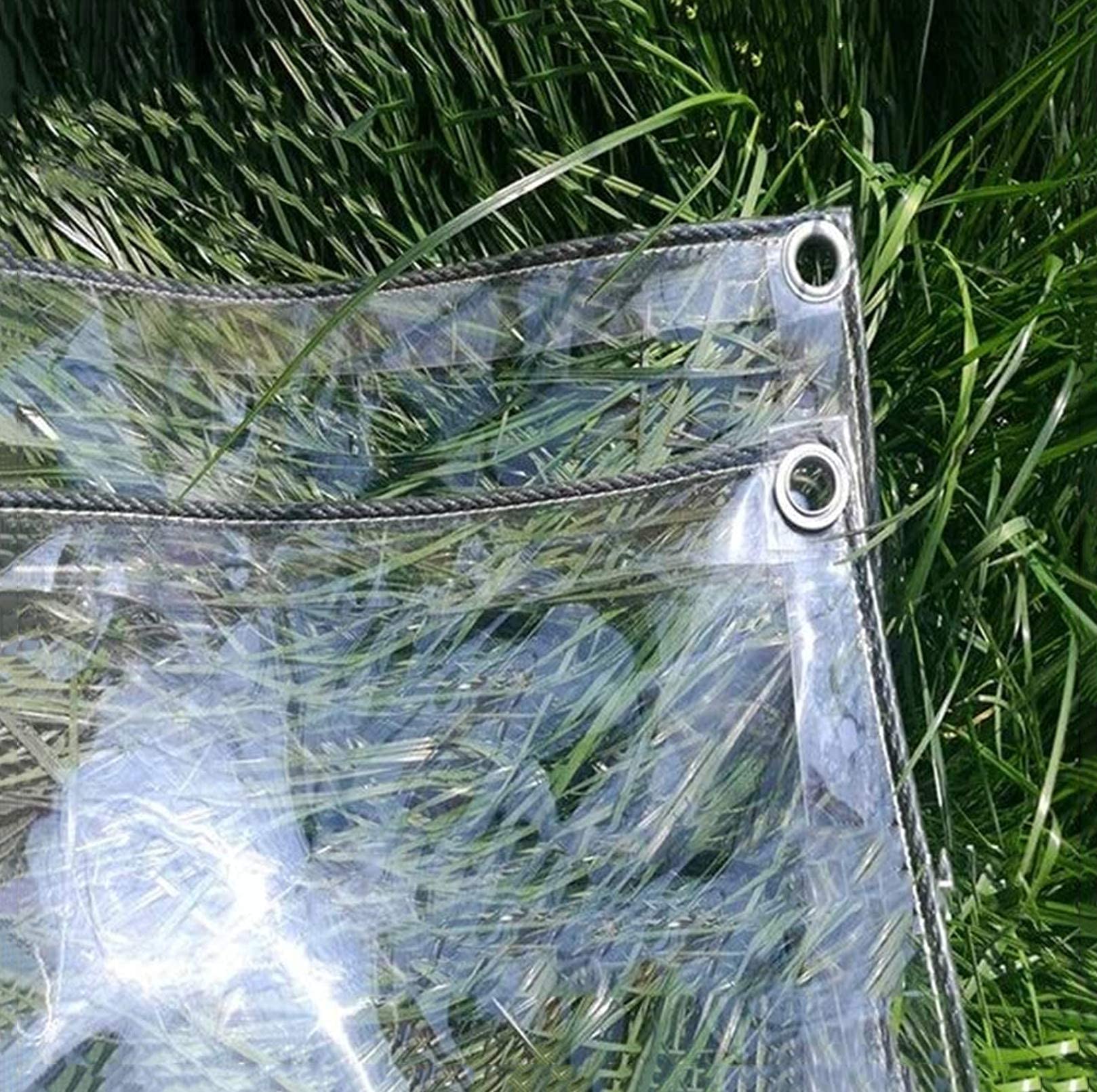 Lona de plástico PVC con ojales resistente al agua para marquesinas de jardín