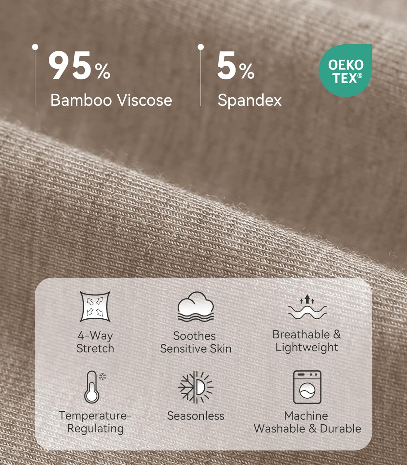 Maternity Pants for Women Bamboo Viscose Over The Belly Joggers with Pockets Soft Pregnancy Lounge Bottom S-XXL - Image 5