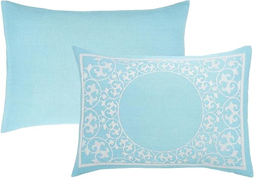 Miniatura 10 de SUPERIOR Juego de colcha de mezcla de algodón, incluye colcha de gran tamaño y 2 fundas de almohada a juego, manta ligera, decoración de cama,