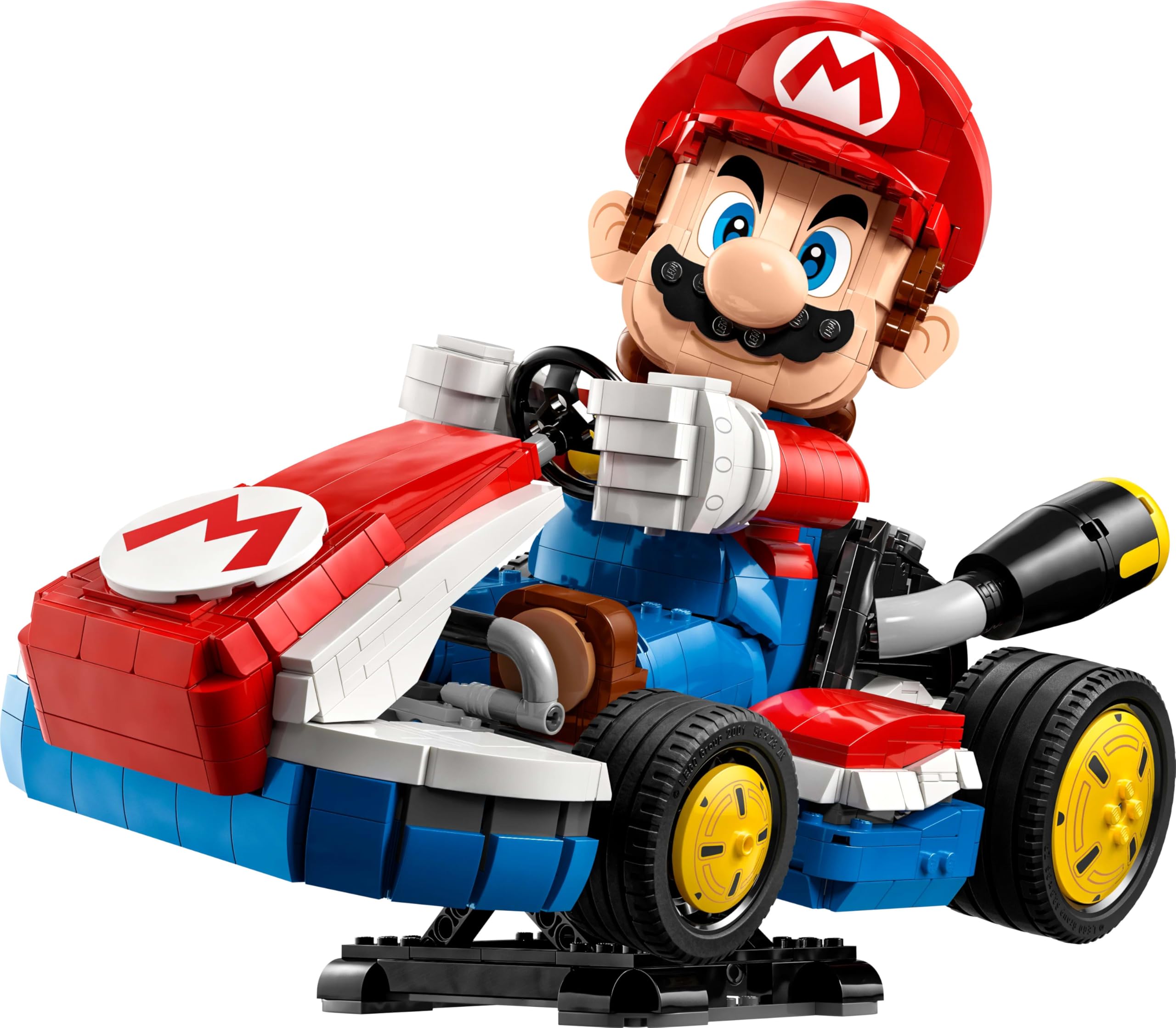 LEGO Super Mario Mario Kart: Mario i Standard Kart 72037 | Model z figurką, zestaw kolekcjonerski dla fanów gier Nintendo, pomysł na prezent 18+, gamingowa dekoracja, 1972 elementy