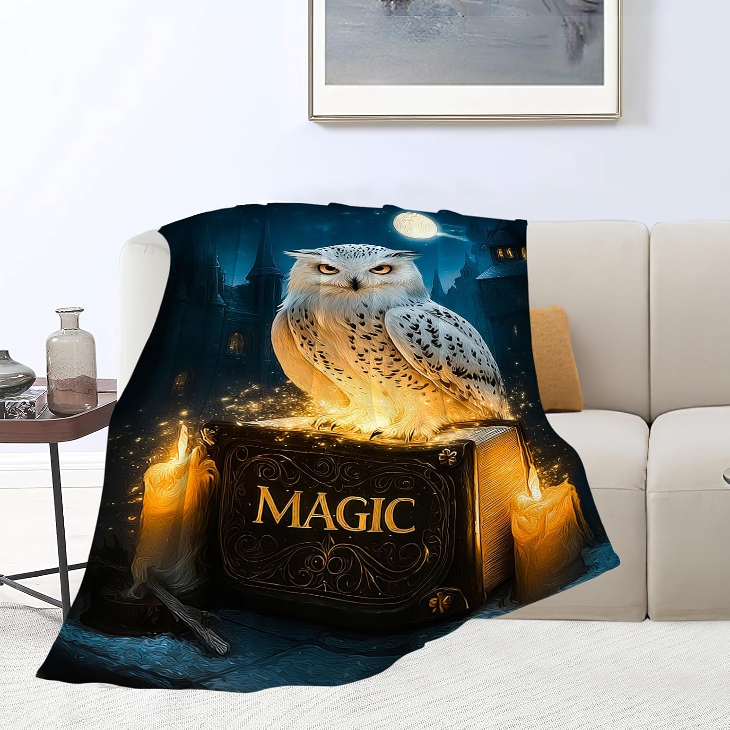 Owl Blanket Cute Owl Throw Blanket Magical Soft Cozy Fleece Fuzzy Stuff Plush Flannel Gifts for Girls Women Boys Kids Adults 40''x50'' - Image 5