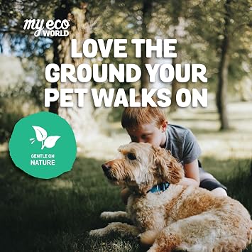 MyEcoWorld Compostable Pet Poop Bags - Made with Corn and Other Certified Compostable Materials - 200 Bags - 1 Roll - Extra Strong - Leak Proof - Unscented - Easy to Open