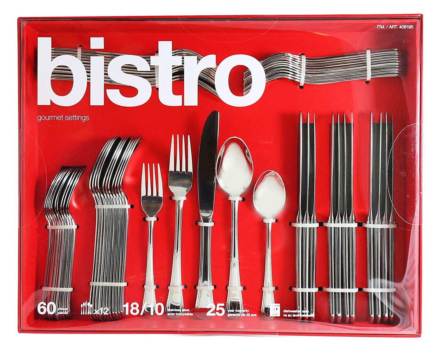 Bistro 60 Piece Flatware Serving Set