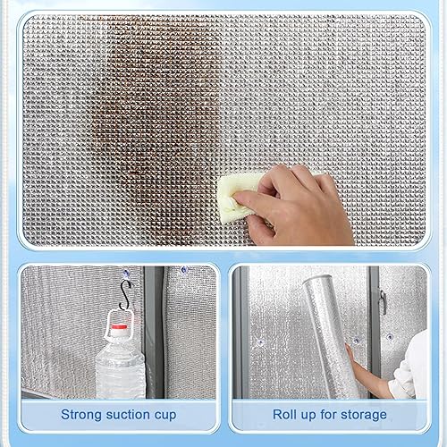 Miniatura 4 de Película reflectante para ventana con control de calor anti UV, protección de privacidad, bloqueo solar, película de aislamiento solar de vidrio,