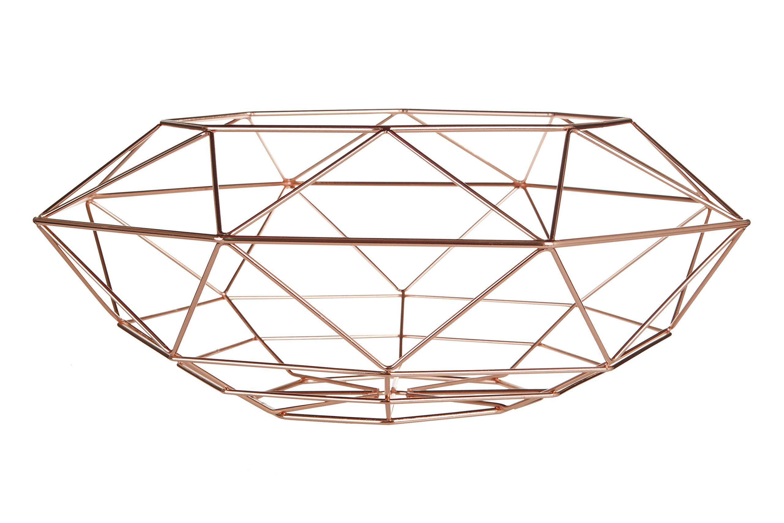 Premier Housewares Vertex – Frutero Chapado en Cobre, Metal, Cobre, 12 x 12 x 16 cm — view 12