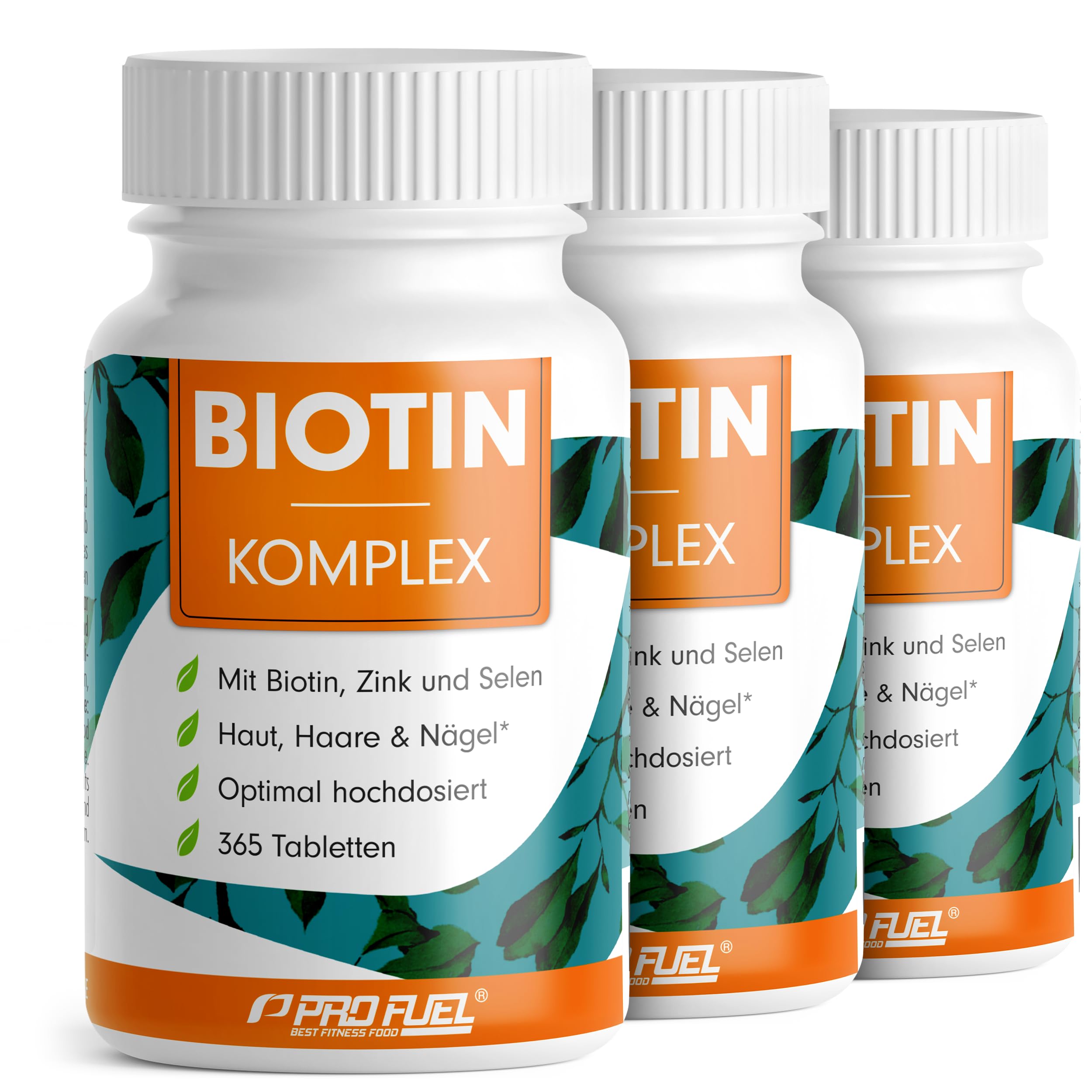 Biotin hochdosiert 10.000 mcg - 1095 Tabletten - hochwertiger 3-in-1 Komplex: Biotin, Zink (10 mg) und Selen (55 µg) - mit Zink-Bisglycinat und 3 Selen-Formen - laborgeprüft mit Zertifikat - 3x365