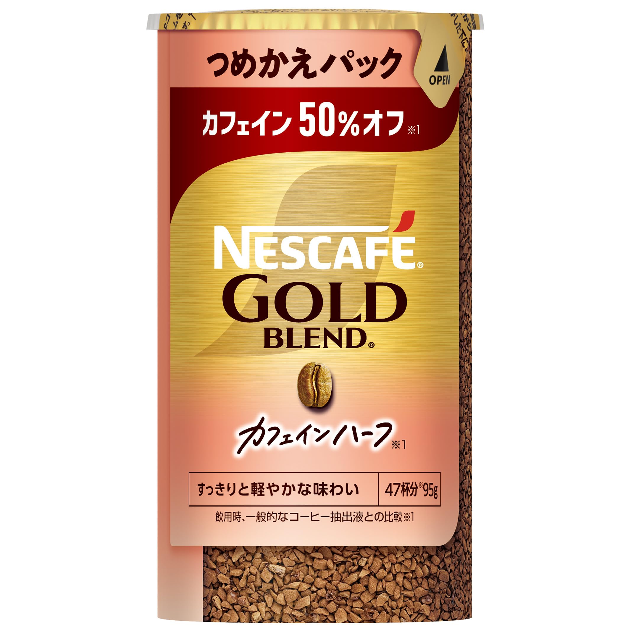 Amazon.co.jp: ネスカフェ ゴールドブレンド カフェインハーフ エコ