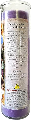 Miniatura 3 de Staci19 Saint Martin (San Martin de Porres) Vela Devocional Violeta