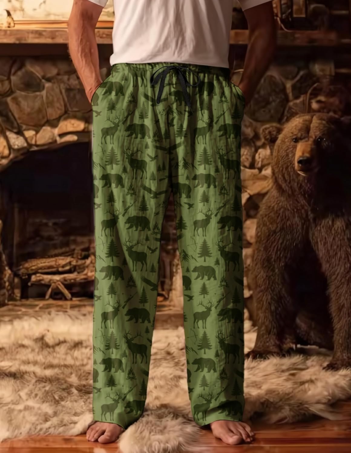 MEDTOGS Mens Pajama Pants Pajama Bottoms for men Lounge Sleep Pants with Pocket Drawstring - Image 3