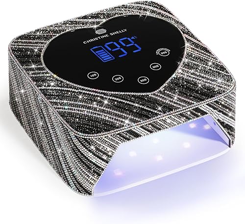 Miniatura 8 de Lámpara de uñas UV LED 72W Recargable, secador de uñas inalámbrico brillante para esmalte de gel, con 5 ajustes de temporizador, lámpara de curado