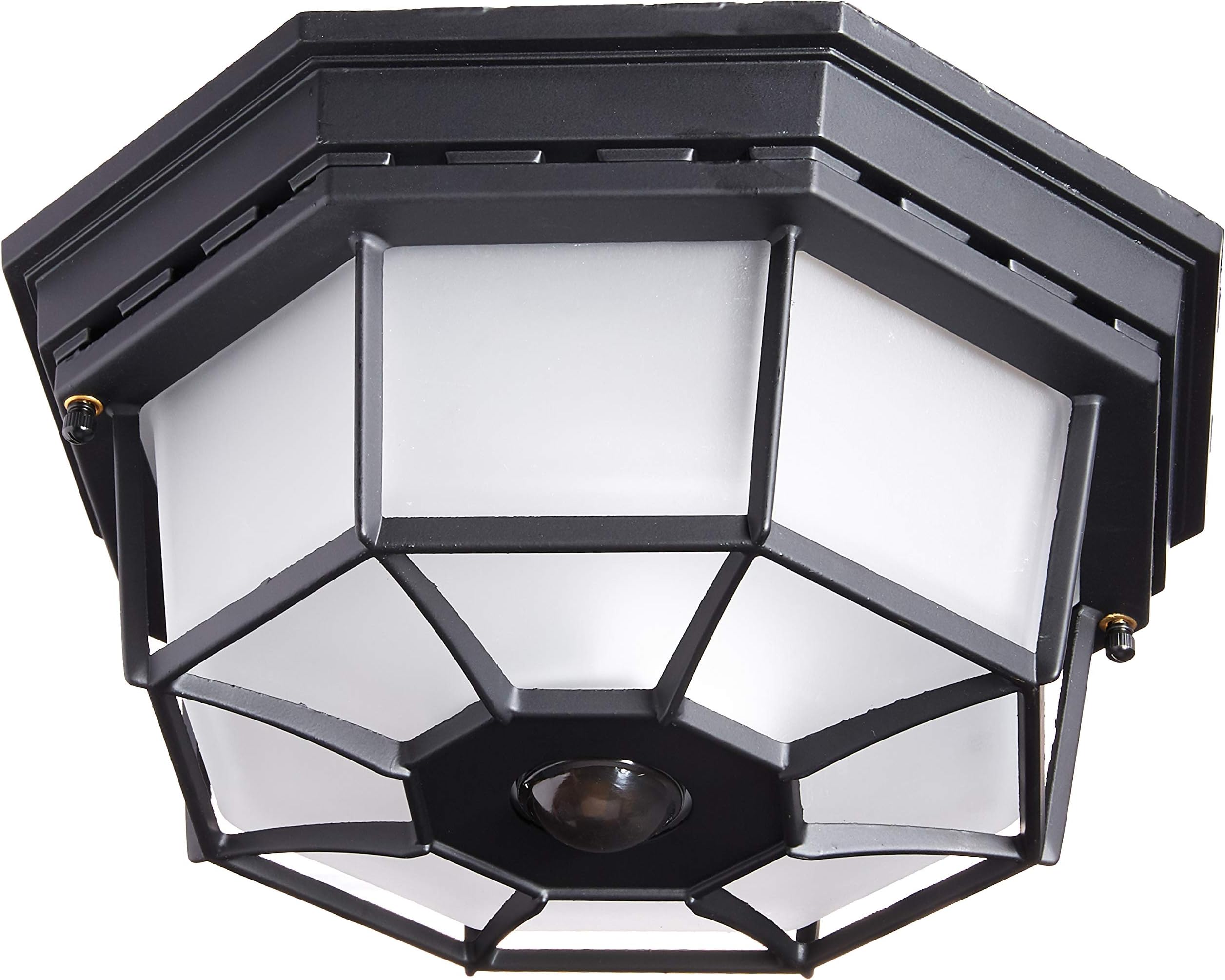 Globe Electric HZ-4300-BK Ceiling Motion Light, Black, Bulb Not Included