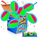 Ayeboovi Toss and Catch Ball Set with 8 Paddles 4 Balls Outdoor Beach Pool Toys for 3 4 5 6 7 8 Year Old Boys Girls Birthday Gift Stocking Stuffers Outside Camping Lawn Yard Games for Kids and Family